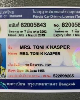 Buy Thailand Driver’s License